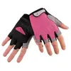 Outdoor Fitness Half Finger Handskar Män Andas Sunscreen Mittens Net Snabbtorkande Slitstarka Cyklingshandskar 5 Färger ZZA181-1