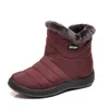 Kancooold Plus Size 35-43 2019 Winter New Snow Boots أنبوب أنبوب سميك من القطن المقاوم للماء الأحذية الجانبية للسيدات