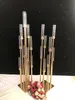 Metal Candlesticks Flower Vases Candle Holders Wedding Table Centerpieces Candelabra Pillar Stands Party Decor Road Lead EEA484