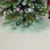 クリスマスの装飾耐久性80cmツリースカートレースクリスマスプリーツマットホームイヤーデコレーションガーデンサプライズ1