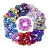 Glitter Lady Girls Hair Scrunchies Ring Elastic Hair Bands Pure Färg Bobble Sport Dance Velvet Soft Charming Scrunchie Hairband