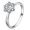 Inlay CZ Diamantringe Hearts and Arrows Ringe Silber Ringe Silber Schmuck Einzelhandel Produkten - 0001WR