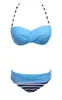 2017 mujeres bikinis a rayas push-up sujetador vendaje dama bikini conjunto sexy mujeres traje de baño verano dama traje de baño bathing1