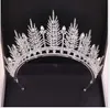 Handmade Liść Kryształowa Forma Grand Crown Piękna Korona Udega stockowe Małżeństwo Panna młoda Korona