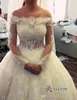 2019 Новое изящное шариковое платье свадебное платье старинные цены на плечо аппликации кружева длинный арабский Дубай свадебное платье на заказ плюс размер