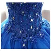 Mais novo Doce 16 Pink Ball Vestido Quinceanera Vestidos 2019 Cristal Organza Beads Prom Pageant Debutante Formal Evening Noite Vestido de Festa de Primeiro Al69