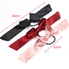 Mädchen Bogen Gummi -Band 5 Farben Mode Ladies Bowknot Elastic Ribbon Haarseil große Mädchen Stoff Haarbänder Paty Hair Accessoires JY726659056