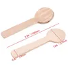 Engångs träsked Mini Ice Cream Spoon Wood Western Dessert Scoop Wedding Party Porslåda Kök Tillbehör 100st LX4188