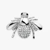 Spilla ape insetti in cristallo tema moda animale colore oro Personalità europea e americana gioielli animali simpatica spilla ape spilla con strass