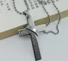 Fashion Stainless Steel Pendant Christian Bible Prayer Cross Pendant Men Necklace Charming Gifts Jewelry GB72