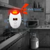Display digitale a LED Rilevatori di monossido di carbonio Voice Strobe Home Security Safety CO Gas Carbon Alarm Detector Sensor Alarm