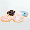 4pcs/lot Cute Table Cup Mat Decor Coffee Drink Placemat Tableware Spinning Silicone Round Retro Vinyl Donut Drinks Coasters