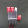 6.5ml Square Lip Gloss Oil Roll On Bottle Portable Empty Refillable Makeup Container Tube Vials WB2146