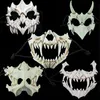 Japan Horror Maskers Halloween Dragon God Tiger Tengu Moth Cosplay Resin Skull Masks Scary Masquerade Party Props