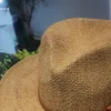 Hommes large bord chapeau de paille en plein air mode femme tissé voyage plage chapeau de soleil casual Fedora Panama chapeaux TTA608