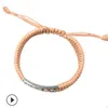 Bijoux fantaisie S925 bracelets en argent sterling pour couple tissé à la main bracelets simples classiques mode chaude livraison gratuite