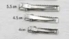 Single Prong Metall Alligator Haarspange Zubehör Silber Farbe Günstige Haarspangen Haarnadel Mädchen Haarschleife Blume Kleid Zubehör FJ3223