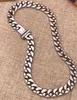 Hip Hop Design Symbol Pendant Necklace With Pearl Chain Iced Out Rostly Steel Doubledeck Men Jewelry7714093