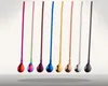 The latest stainless steel straw spoon, dual purpose, a variety of colors can choose safe food grade, thread be stirred for drinking