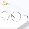 Wholesale-Full-frame glasses frame retro ultra-light aviation alloy frame hige glasses frame