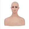 Kobieta realistyczna włókno szklana manikin biust głowicy na perukę biżuterii na bazie lalki wysokiej jakości manekin manekina 9754695