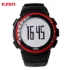 EZON T029 Orologio sportivo da uomo Pedometro Calorie Cronografo Moda Orologi fitness all'aperto 50M Orologi da polso digitali impermeabili