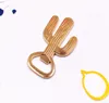 Bar Vintage Portable Waiter Gold Zinc Alloy Creative Alloy Cactus Beer Bottle Opener Gifts Wine Soda Bottle Openers