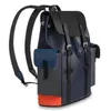 Designer Luxury Backpack Moda Uomo Zaini Christopher Borse Borse da lavoro in pelle ossidata Borse a tracolla252N