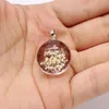 Forme de balle de conception unique 20 mm Charme pendentif en verre de fleur séché pour collier Boucle d'oreille Harajuku Style transparent bijoux de bricolage Charme7207451