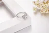 Anéis de casamento de noivado de prata esterlina 925 sólido real eterno 100% para mulheres LOVE Heart anel de diamante simulado de 1,87 quilates tamanho 5-10