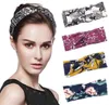 Boho Hoofdbanden Bohemen Floal Cross Hoofdband Strik Kop Wrap Elastische Haarbanden Wide Sport Turban Mode Haaraccessoires 17 Designs DW5499