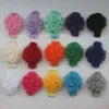 20pcs 10cm bandeau de fleur au crochet tricoté à la main pour les filles, motif de fleur de bandeau tricoté pour bébés, bandeau en tricot pour enfants avec fleur