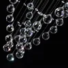 K9 Crystal Raindrop Kroonluchter Verlichtingsarmatuur Plafond LED Ronde Vorm Suspension Hang Lamp Woonkamer Light Luster Lamp