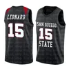 San Diego State Aztecs College Kawhi 15 Leonard Jersey NCAA Mens James 13 Harden 23 LeBron Basketball Jerseys