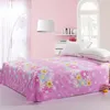 100%cotton Blue Plaid Printing Pattern Bedding Sets Kids/adult Soft Flat Bed Sheet 24 colors High Quality king bed sheet set