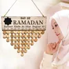 Christmas Decorations 1 Set 50pcs Board +50pcs Ring Countdown Ramadan Days Date Notes Pad Plate Calendar Reminding Boards Wooden Home Decora