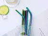 More Size 304 Colorful Stainless Steel Straw Reusable Drinking Straw High Quality Bent Straight Metal Straw Cleaner Brush 200pcs