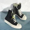 Breathable Men Canvas Boots High Top Male Fashion Sneakers Black Lace Up Shoes 9#25/20D50