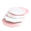 Marble Stone Ceramic Polished Coasters for Drinks Cup Mat Pad with Cork Back for Home and Kitchen Use