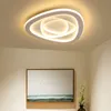 Moderne LED-plafondverlichting Creatieve witte frame Plafondlamp voor Woonkamerverlichting Slaapkamer LED Plafondlamp Home Lampara Techo