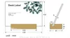 150 * 100mm 메뉴 홀더 스탠드 A6 포토 프레임 종이 그림 커버 아크릴 레이블 프레임 나무 기호 스탠드 데스크 사진 홀더 디스플레이