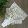 Ropa interior de mujer Tanga de encaje Calzoncillos Bragas Tanga de cintura alta Lencería-Knicker Paquete de ropa interior para mujer