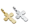 New zircon 92mm high and super large cross solid pendant retro hip hop Big Button Necklace Jewelry252W