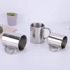 14oz Stainless Steel Mug Cup With handle Double Wall Travel Tumbler Coffee Mug Tea Cup Portable Drinking cup Beer mug Resistance to LLD12606