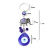 Lucky Elephant druppelvormige Turkse boze oog hanger boze blauwe oog sleutelhanger2469