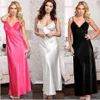 Nightgowns & Sleepshirts Sexy Women Sleepwear Long dress Nightgown Sling Lace Home Seamless Lingerie NightDress 3 Color S-4XL Plus Size