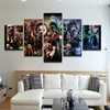 5ピースモダンなホラー映画キャラクターポスター絵画キャンバスの壁のアートリビングルームの装飾のためのサイレントヒルプリントポスター2482
