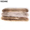 75 centímetros New Big Raccoon Fur com capuz colar para Parkas Lady Raccoon real Fur cachecóis com capuz Big Size Fur Genuine Neck Warmer Para Mulheres