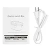 Tragbare elektrische Lunchbox beheizte Lebensmittelbehälter Mahlzeiten zubereiten Reis Essenwärmes Geschirr Sets für Kid Bento Box TravelOffice C1817457442
