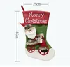 Calze di Natale da 18 POLLICI Piccoli alci Porta carte regalo di Natale Decorazioni per l'albero di Natale Ornamento per feste di Natale